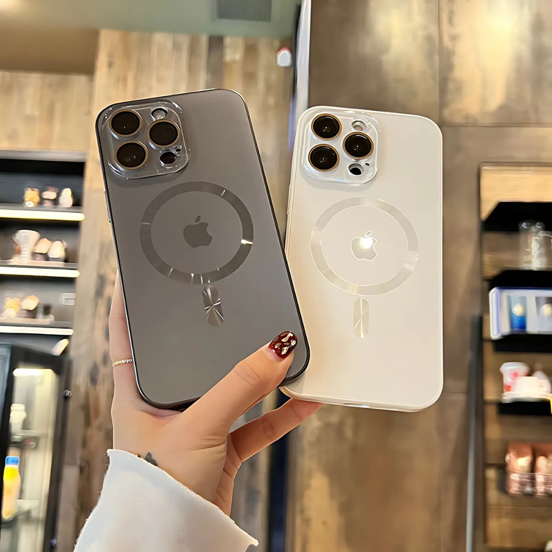 Case de Lujo (Exclusivo) para iPhone con protector de Cámara de vidrio