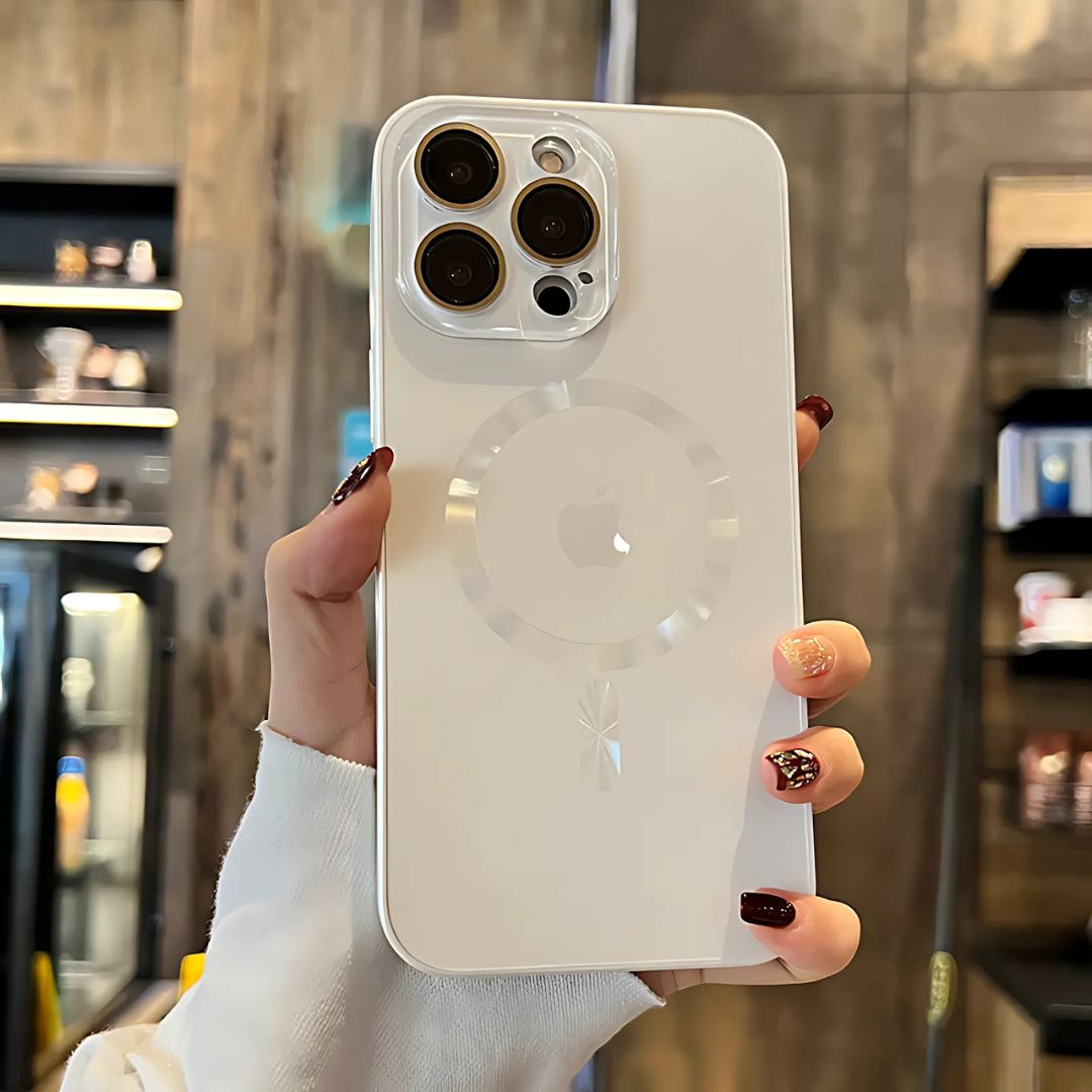 Case de Lujo (Exclusivo) para iPhone con protector de Cámara de vidrio
