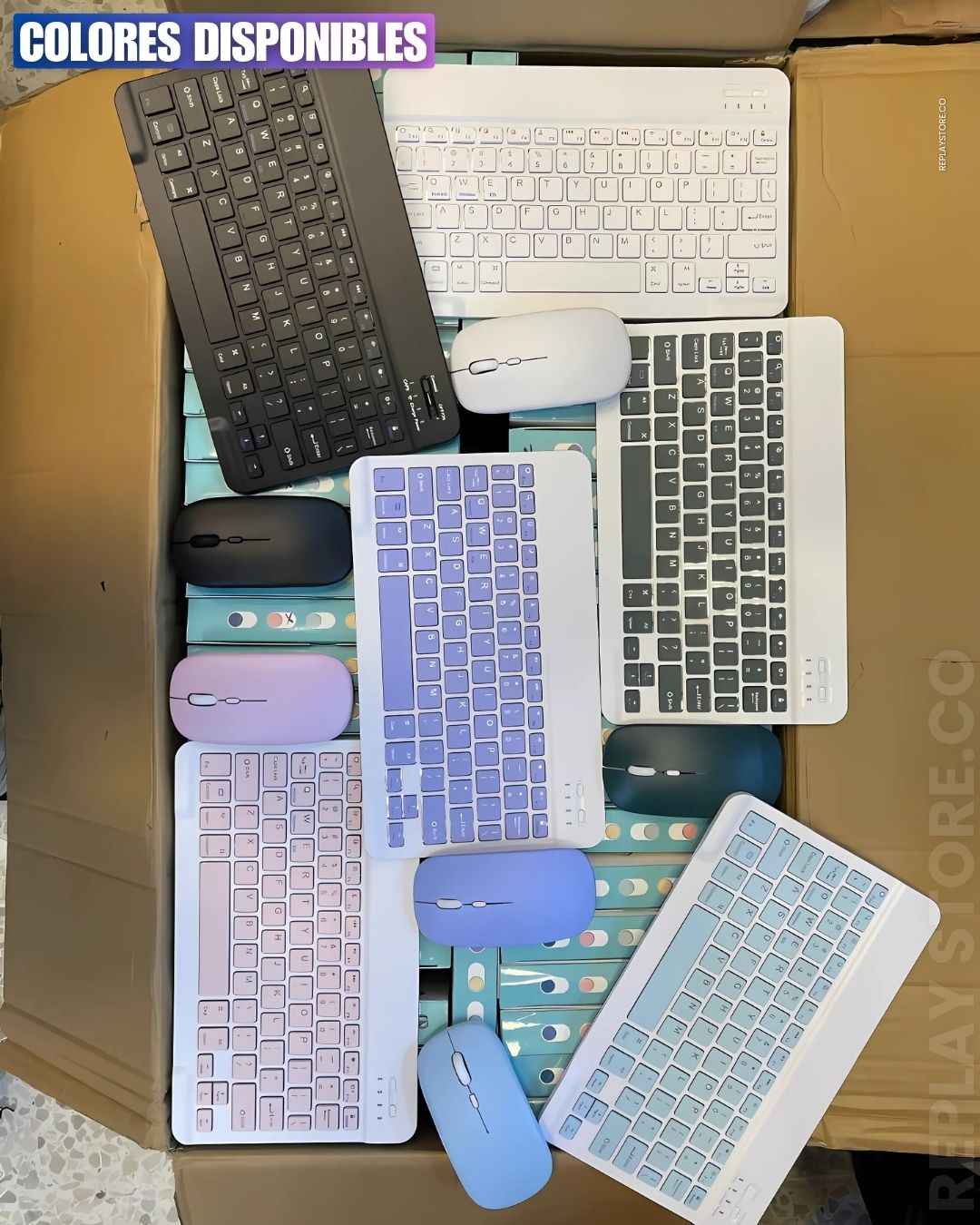 KIT TECLADO Y MOUSE INALAMBRICO PARA CELULAR Y TABLET