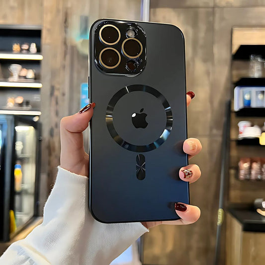 Case de Lujo (Exclusivo) para iPhone con protector de Cámara de vidrio